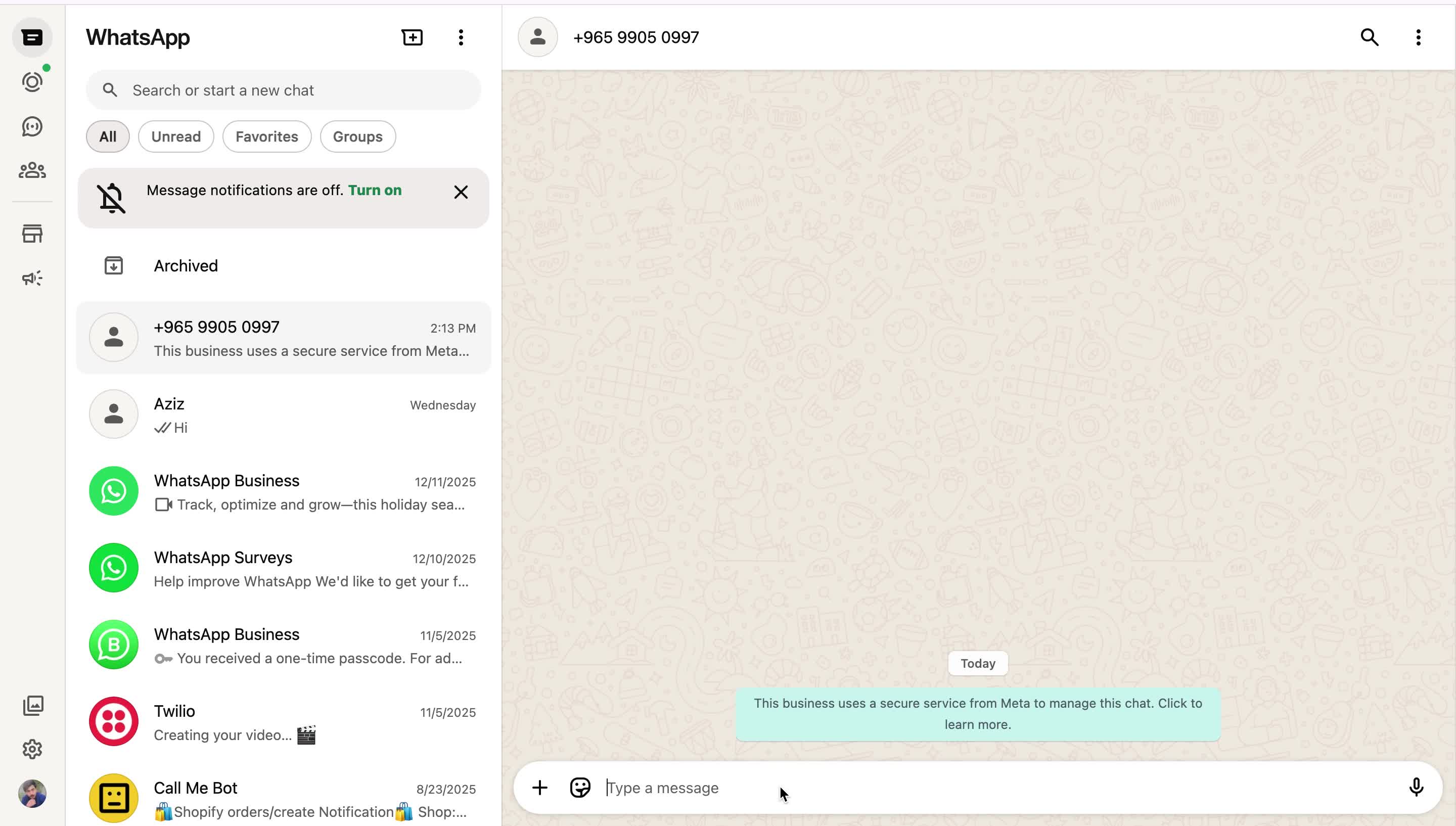 Full WhatsApp User Experience
